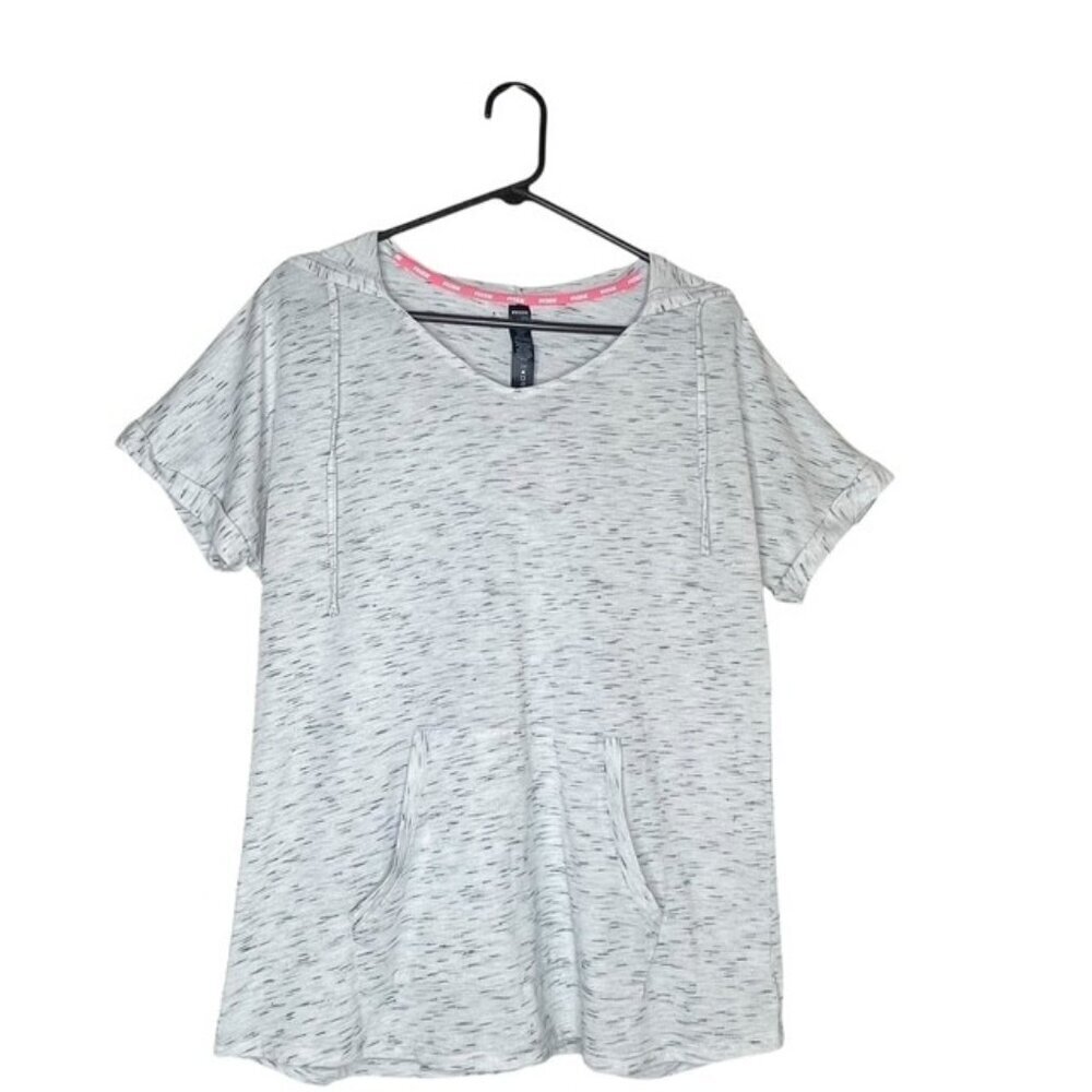 RBX Short Sleeve Gray and Black Hoodie - Size Large